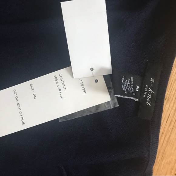 U-knits cardigan Military navy blue Bow rockabilly - Picture 11 of 11